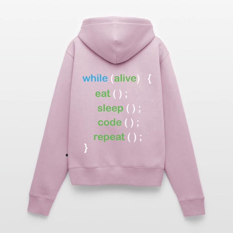 Python Coding Software Developer Women's Premium Organic Zip Hoodie