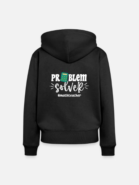 Mathematik - Frauen Premium Bio Zip Hoodie - Schwarz