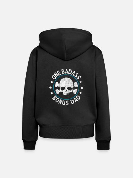 Vater - Frauen Premium Bio Zip Hoodie - Schwarz