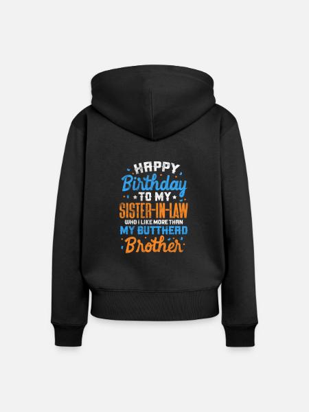 Bruder - Frauen Premium Bio Zip Hoodie - Schwarz