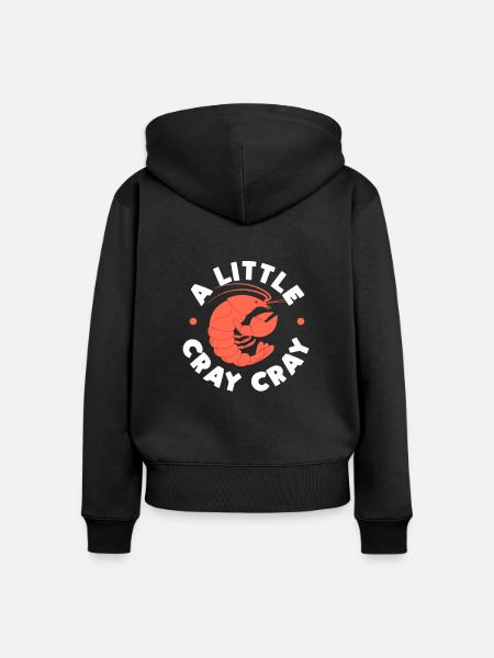 Languste - Frauen Premium Bio Zip Hoodie - Schwarz