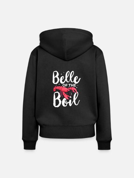 Languste - Frauen Premium Bio Zip Hoodie - Schwarz
