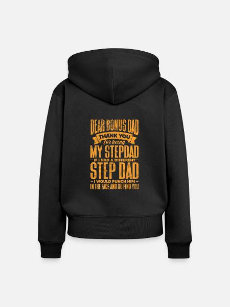 Stiefvater - Frauen Premium Bio Zip Hoodie - Schwarz
