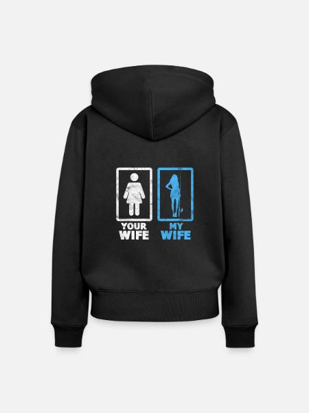 Anglerin - Frauen Premium Bio Zip Hoodie - Schwarz