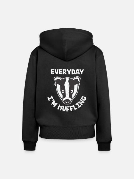 Stinktier Stinken Stinker Skunk Geschenk - Frauen Premium Bio Zip Hoodie - Schwarz