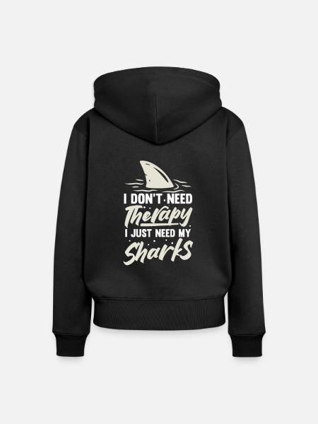 Meeresbiologie - Frauen Premium Bio Zip Hoodie - Schwarz