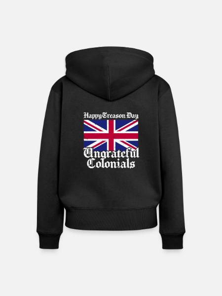 United Kingdom - Frauen Premium Bio Zip Hoodie - Schwarz