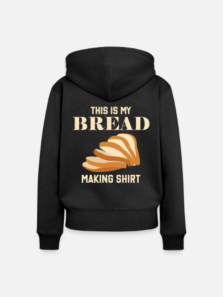 Bread Making Baking - Frauen Premium Bio Zip Hoodie - Schwarz