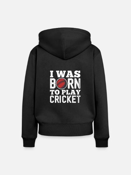 Cricket - Frauen Premium Bio Zip Hoodie - Schwarz