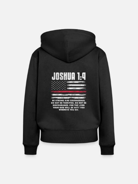 Bibel - Frauen Premium Bio Zip Hoodie - Schwarz