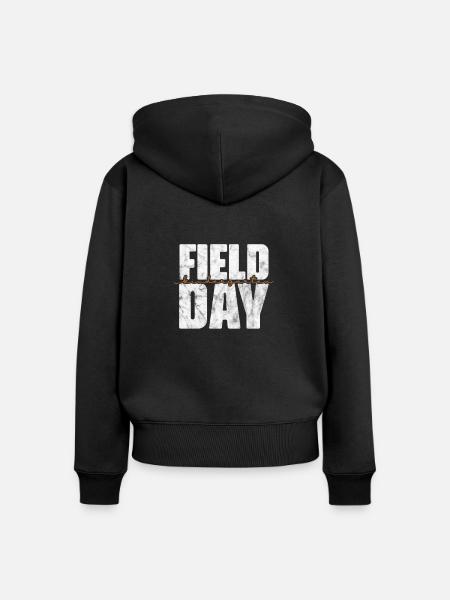 Kindergarten - Frauen Premium Bio Zip Hoodie - Schwarz