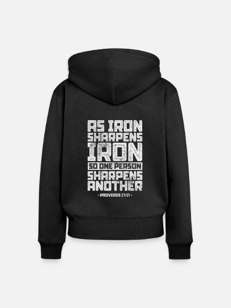 Bibel - Frauen Premium Bio Zip Hoodie - Schwarz