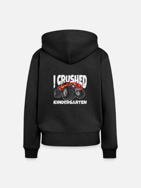 Kindergarten - Frauen Premium Bio Zip Hoodie - Schwarz