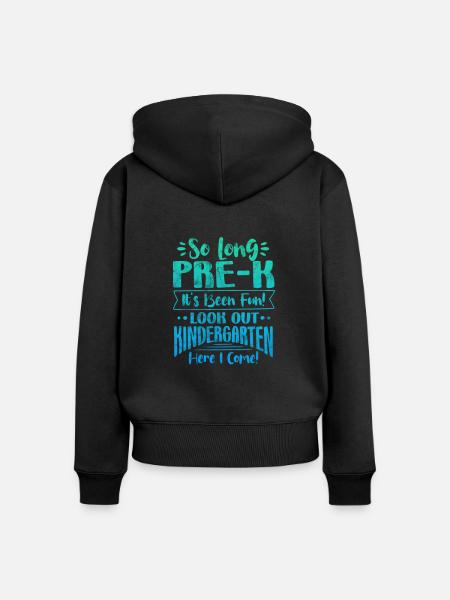 Kindergarten - Frauen Premium Bio Zip Hoodie - Schwarz