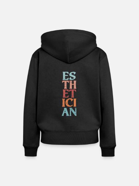 Kosmetikerin - Frauen Premium Bio Zip Hoodie - Schwarz