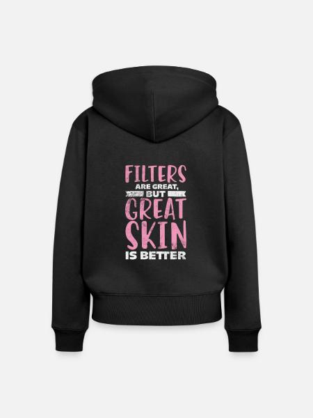 Kosmetikerin - Frauen Premium Bio Zip Hoodie - Schwarz