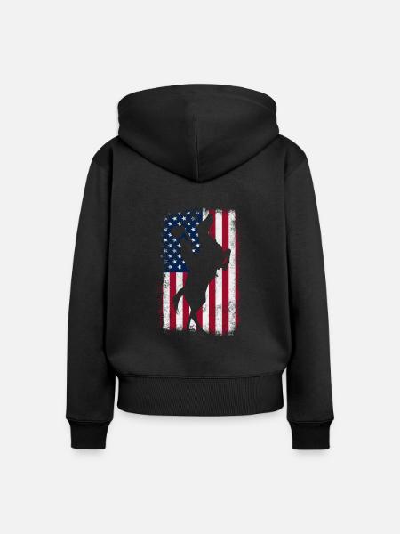 Cowboy - Frauen Premium Bio Zip Hoodie - Schwarz