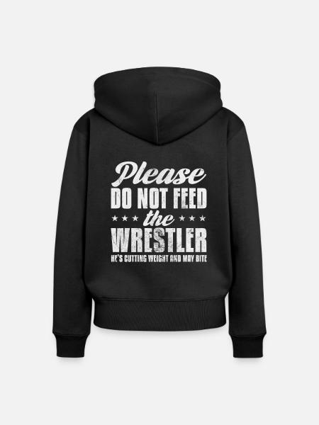 Wrestling - Frauen Premium Bio Zip Hoodie - Schwarz