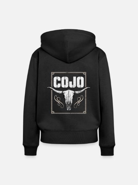 Country - Frauen Premium Bio Zip Hoodie - Schwarz