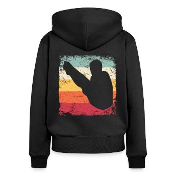 Diving, Artistic Jumping, Synchronized Diving - Women's Premium Organic Zip Hoodie - black - Back - Julia (174cm)