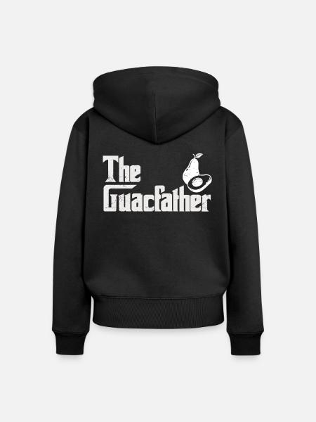 Avocado - Frauen Premium Bio Zip Hoodie - Schwarz