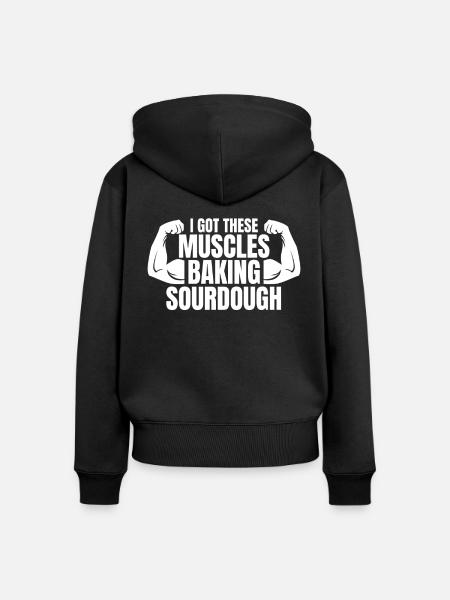 Bäcker Bäckerein Backwaren Backen Geschenk - Frauen Premium Bio Zip Hoodie - Schwarz