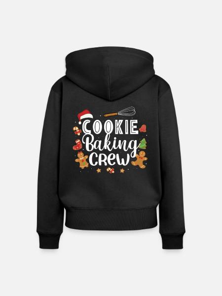 Bäcker Bäckerein Backwaren Backen Geschenk - Frauen Premium Bio Zip Hoodie - Schwarz
