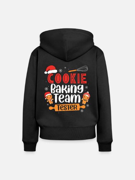 Bäcker Bäckerein Backwaren Backen Geschenk - Frauen Premium Bio Zip Hoodie - Schwarz