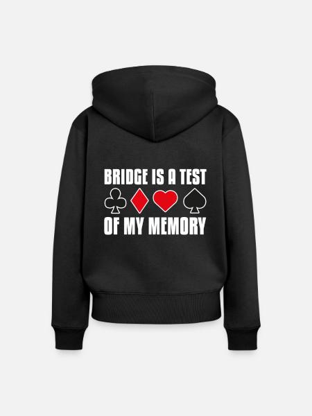 Bridge - Frauen Premium Bio Zip Hoodie - Schwarz