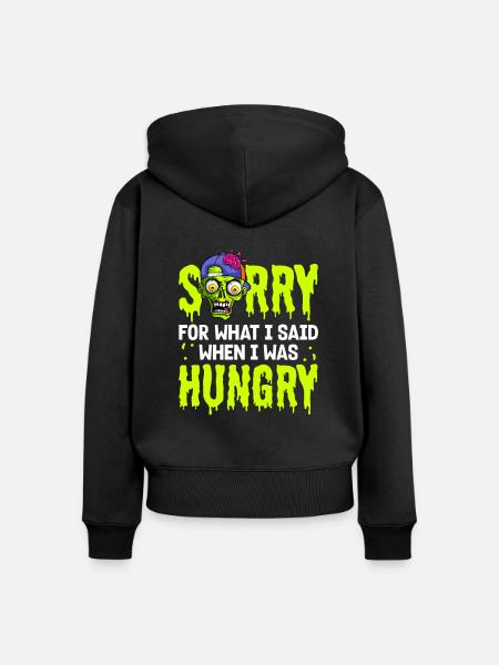Zombie Zombie-Jäger Zombieapokalypse Geschenk - Frauen Premium Bio Zip Hoodie - Schwarz