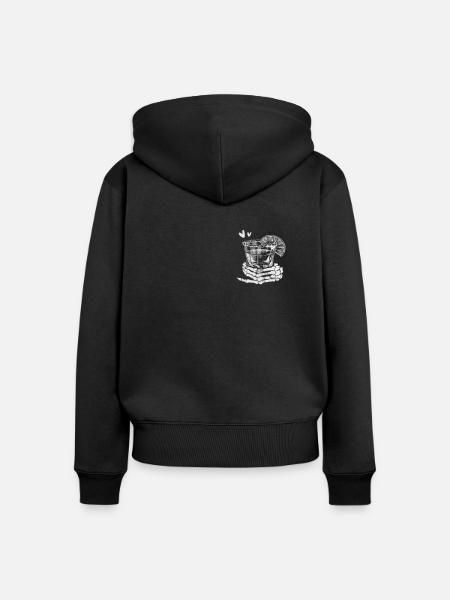 Tequila - Frauen Premium Bio Zip Hoodie - Schwarz