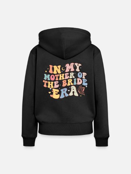 Junggesellin - Frauen Premium Bio Zip Hoodie - Schwarz