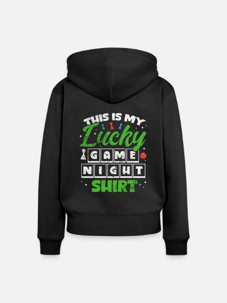 Brettspiel - Frauen Premium Bio Zip Hoodie - Schwarz