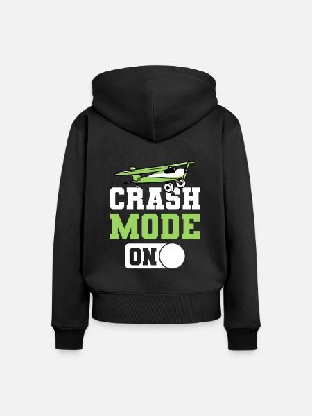 RC-Flugzeug RC-Flugzeug - Frauen Premium Bio Zip Hoodie - Schwarz