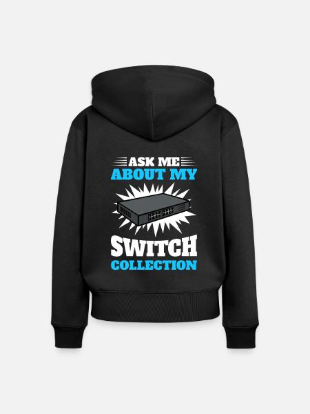Netzwerkadministrator Systemadministrator Netzwerk - Frauen Premium Bio Zip Hoodie - Schwarz