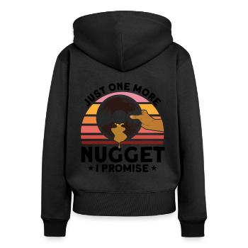 Gold Panner Gold Miner Gold Digger Gift - Women's Premium Organic Zip Hoodie - black - Back - Julia (174cm)