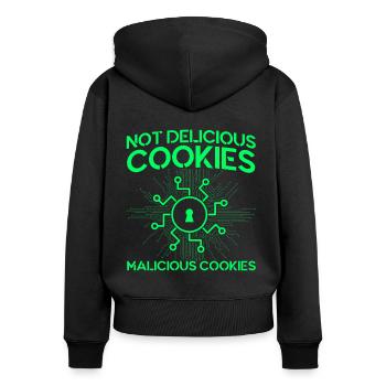 Network Security Specialist Gift - Women's Premium Organic Zip Hoodie - black - Back - Julia (174cm)