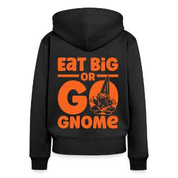 Thanksgiving Funny Dwarves Costume Autumn - Women's Premium Organic Zip Hoodie - black - Back - Julia (174cm)