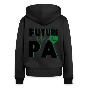 Medical Education Study Medical Student - Women's Premium Organic Zip Hoodie - black - Back - Julia (174cm)