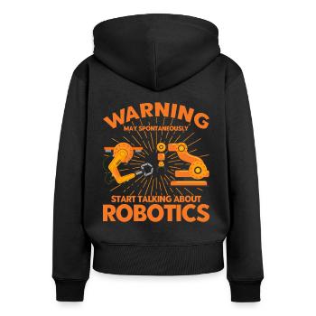 Technology Robotics Engineer Engineer Teacher - Women's Premium Organic Zip Hoodie - black - Back - Julia (174cm)