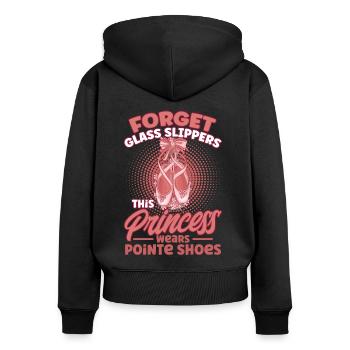 Ballerine Ballet Fille Ballet Danseuse - Sweat à capuche zippé Premium bio Femme - noir - Dos - Julia (174cm)