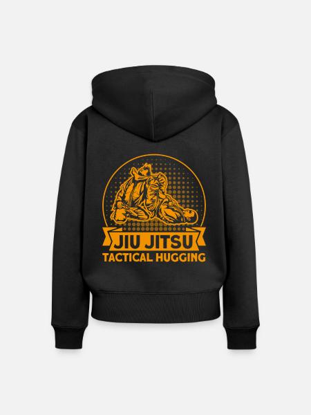 Jiu Jitsu Training Jiu Jitsu Brazilian Bjj - Women's Premium Organic Zip Hoodie - black