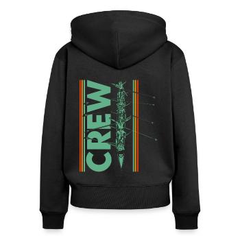 Team Rowers Rowers Rowing Gift - Women's Premium Organic Zip Hoodie - black - Back - Julia (174cm)