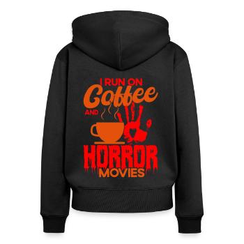 Horrorfilm Horrorfilm Slasher Film Geschenk - Frauen Premium Bio Zip Hoodie - Schwarz - Hinten - Julia (174cm)