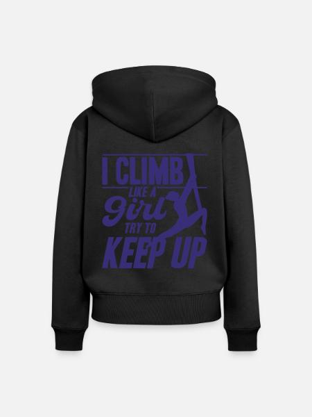 Aerial Yoga Gymnasts Aerial Silk Aerial Yoga G - Women's Premium Organic Zip Hoodie - black