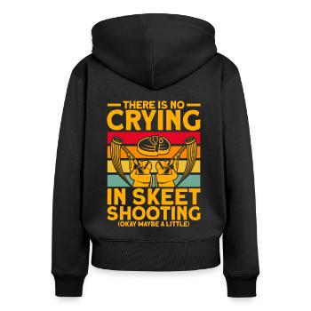 Shooting Sports Clay Pigeon Shooting Shooting Club Gift - Women's Premium Organic Zip Hoodie - black - Back - Julia (174cm)