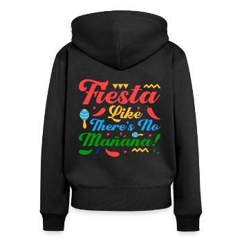 5 De Mayo Cinco De Mayo Cinco De Mayo Teacher Gesch - Sweat à capuche zippé Premium bio Femme - noir - Dos - Julia (174cm)
