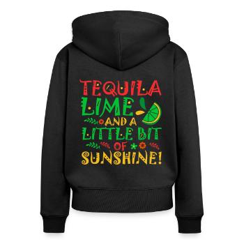 Viva Mexico 5 De Mayo Cinco De Mayo Geschenk - Frauen Premium Bio Zip Hoodie - Schwarz - Hinten - Julia (174cm)