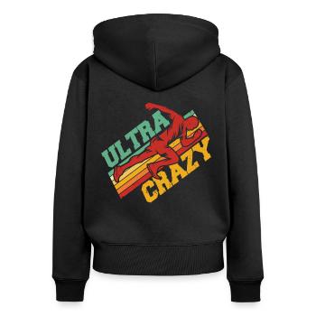Ultramarathon Ultramarathon Runner Marathon Runner G - Women's Premium Organic Zip Hoodie - black - Back - Julia (174cm)