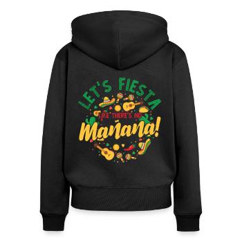 5 De Mayo Viva Mexico Cinco De Mayo Lehrer Geschen - Frauen Premium Bio Zip Hoodie - Schwarz - Hinten - Julia (174cm)